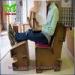 Customized Corrugated Foldable cardboard desk For Advertisement And Company Logo