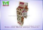 4 Tiers supermarket custom cardboard displays for cooking pineapple sauce