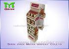 4 Tiers supermarket custom cardboard displays for cooking pineapple sauce