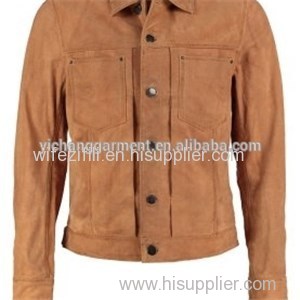 Men''s Leather Jackets With Button Closed