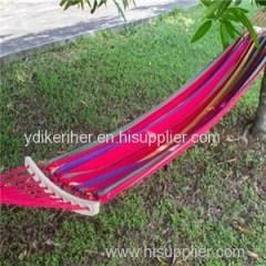 Rollover Prevention Heavy Duty Canvas Hammock With Wood (HMK-001 )