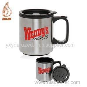 Printed Stainless Steel Travelling Coffee Mug For Promotion