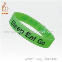 Customized Transparent Rubber Wrist Band