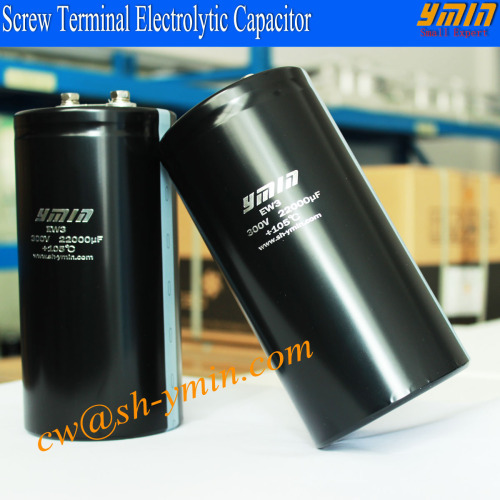 105C 6000 Hours Capacitor 300V 22000uF Screw Terminal Electrolytic Capacitor Grade B RoHS