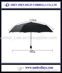 Custom silk screen printing umbrella auto open umbrella 3 fold umbrella