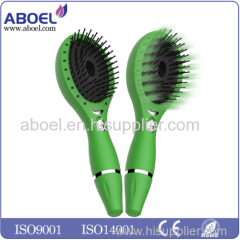 Custom Printed Combs wholesale Ionic LED Light Rechargeable Hair Brush Professional