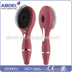 Custom Printed Combs wholesale Ionic LED Light Rechargeable Hair Brush Professional