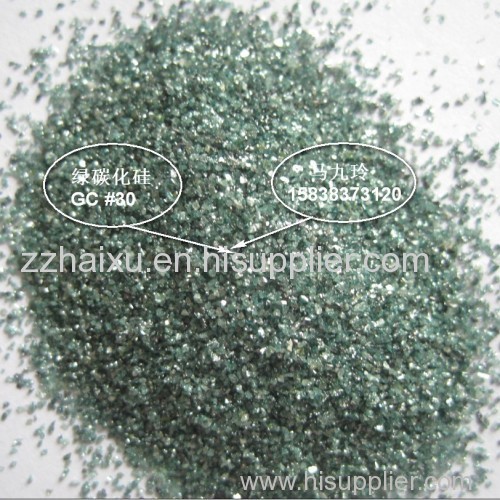 Green silicon carbide/carborundum grits