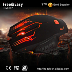 Hot selling newest 6D optical led backlight wired gaming mouse