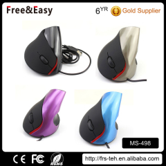 Ergonomic vertical 5D optical USB mouse