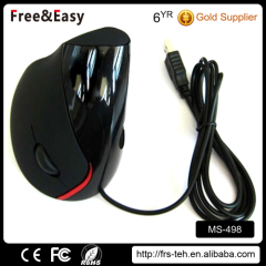 Ergonomic vertical 5D optical USB mouse