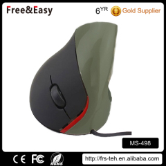 Ergonomic vertical 5D optical USB mouse