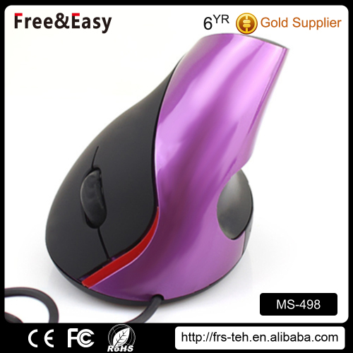 Ergonomic vertical 5D optical USB mouse