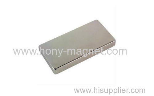 N42M grade neodymium block magnet F38.1x6.15x1 mm