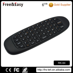 Hot selling 2.4g wireless fly air mouse keyboard android tv box