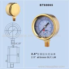 all brass pressure gauge