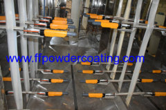 Powder coating plant for architectural aluminium