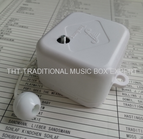 Special Feature Music Mobile Pull String Cord Music Box With Rotating Shaft Plate