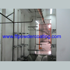 powder coating system for metal furniture