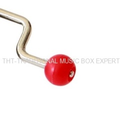 PERSONALIZED PLASTIC BALL KNOB CRANK MUSIC MECHANISM