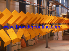 Electrostatic powder coating plant