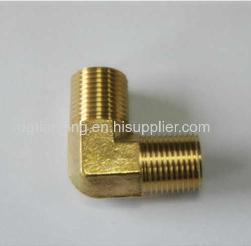 Male thread eblow brass material plumbing pipe fittings