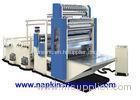 Flat Box Packing Facial Tissue Machine With Embossing / Folding Unit And Cutting