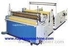 Nonwoven Paper Roll / Jumbo Roll Slitting Machine To Rewind And Slit Toilet Paper