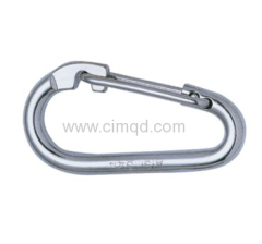 OVAL SNAP HOOK AISI316 WITH FLAT NOSE AND WIRE SPRING