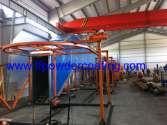 Tunnel type powder coating powder drying oven