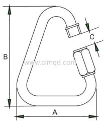 STAINLESS STEEL TRIANGLE QUICK LINK