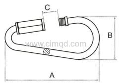 QUICK LINK PEAR SHAPE AISI 316