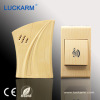 Wooden color remote control digital wireless doorbell