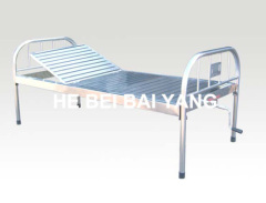 All Stainless Steel Single Function Manual Hospital Bed