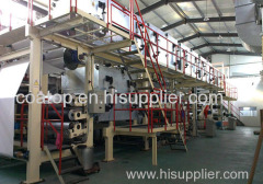 Paper coating line for coated duplex board