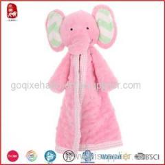 Baby Bib With Long Body Pink Elephant