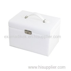PU Leather Jewelry Boxes With Mirror