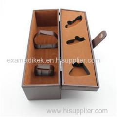 Single Bottle Wine Box PU Leather Cover