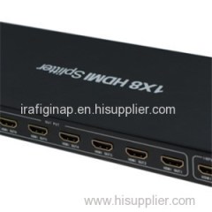 1080p Full HD 3D HDMI Splitter 1 in 8 out