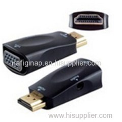 Hdmi male to Vga + Audio Adapter