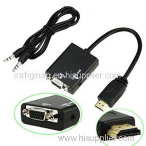 head hdmi to vga with audio