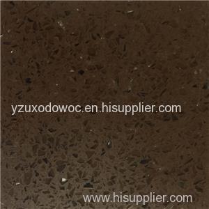 Spark Brown Artificial Engineered Vein Quartz Stone