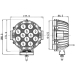 7" 60W LED Driving Lamp LED Work Light LED Off Road Light