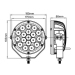 7" 90W CREE LED Driving Lamp LED Work Light LED Off Road Light
