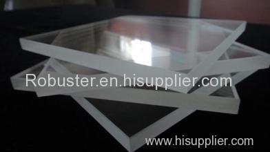 High purity transparent quartz plate