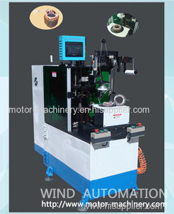 Stator coil double side lacing machine