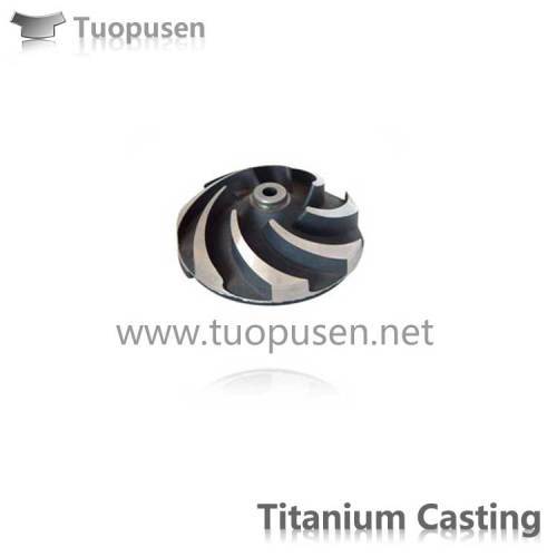 Titanium Casting titanium impeller of pump Grade C2/3 with HIP