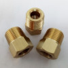 cnc machined parts heating manifold flow meter straight thread pipe adapter