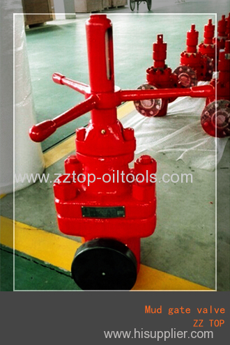 Well control mud gate valve