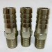Chrome-plated brass hose pipe nipple threaded barb fitting